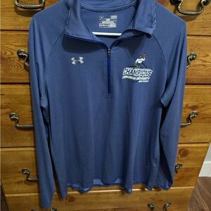 Under Armour Blue Quarter Zip Concordia Basketball CUW